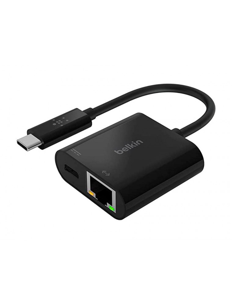 Adaptador belkin inc001btbk usb-c a ethernet  carga 60w color negro