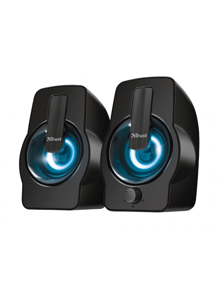 Altavoces trust gemi 2.0 potencia maxima 12w iluminacion led control de volumen y conexion