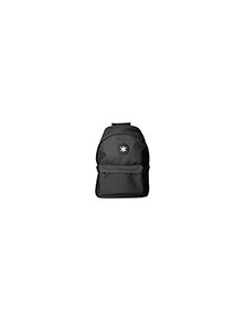 Cartera antartik mochila con asa y bolsillos con cremallera color negro 310x160x410 mm