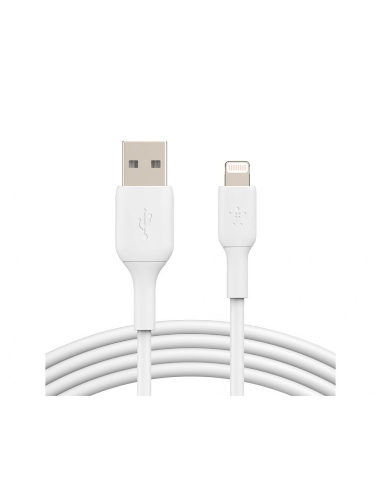 Cable lightning belkin caa001bt2mwh a usb-a boost charge longitud 2 m color blanco