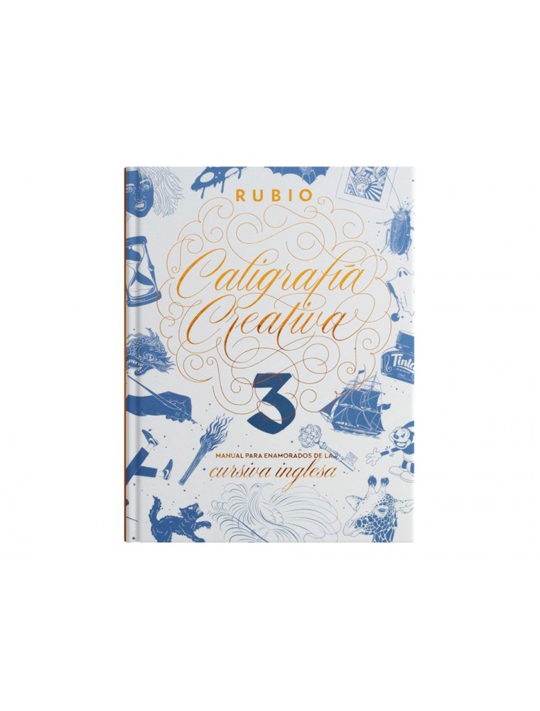 Libro de caligrafia rubio creativa 3 manual para enamorados de la cursiva inglesa 120 paginas tapa dura