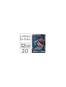 Memoria usb tech on tech raqueta padel roja 32 gb