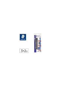 Rotulador staedtler calibrado micrometrico 308 negro blister de 3 und  goma lapiz y sacapuntas de regalo