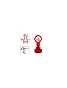 Sello artline emoticono excelente color rojo 22 mm diametro