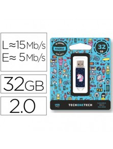 Memoria usb tech on tech unicornio dream 32 gb