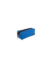 Bolso escolar liderpapel portatodo rectangular 2 bolsillos azul 185x55x70 mm