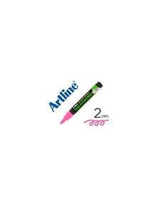 Rotulador artline pizarra epd-4 color rosa fluorescente opaque ink board punta redonda 2 mm