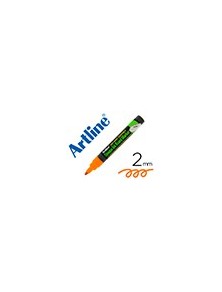 Rotulador artline pizarra epd-4 color naranja fluorescente opaque ink board punta redonda 2 mm