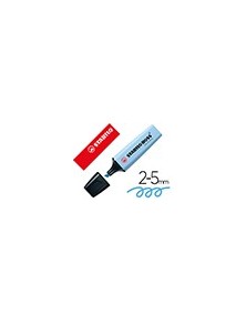 Rotulador stabilo boss fluorescente 70 pastel azul ventoso