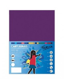 Cartulina 180G A4 100H Morado