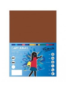 Cartulina 180G A4 100H Marron