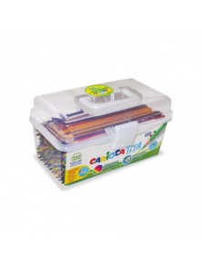 120  lápices de colores de Resina en caja de plastico CARIOCA® TITA