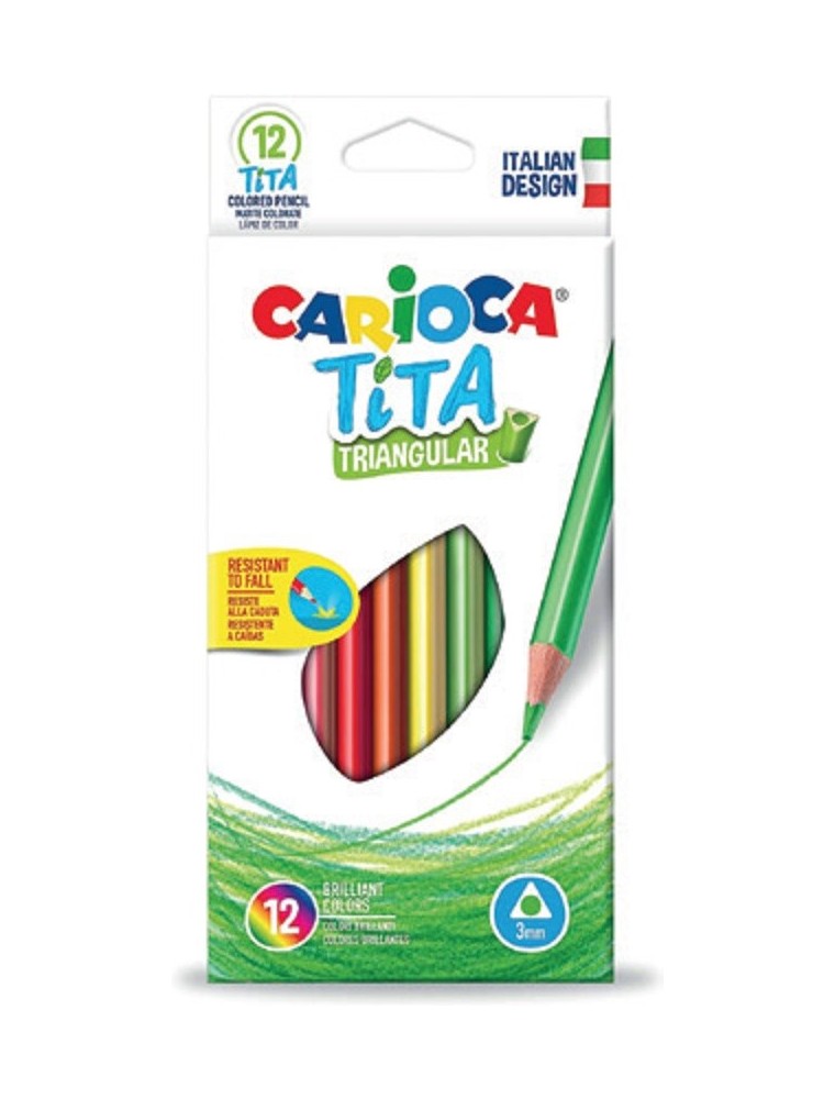 Pack de 12 lápices de colores de Resina CARIOCA® TITA