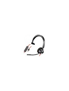 Auricular plantronics blackwire 3310 diadema monoaural cable usb-a con microfono