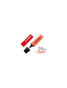 Rotulador stabilo boss fluorescente 70 pastel coral meloso