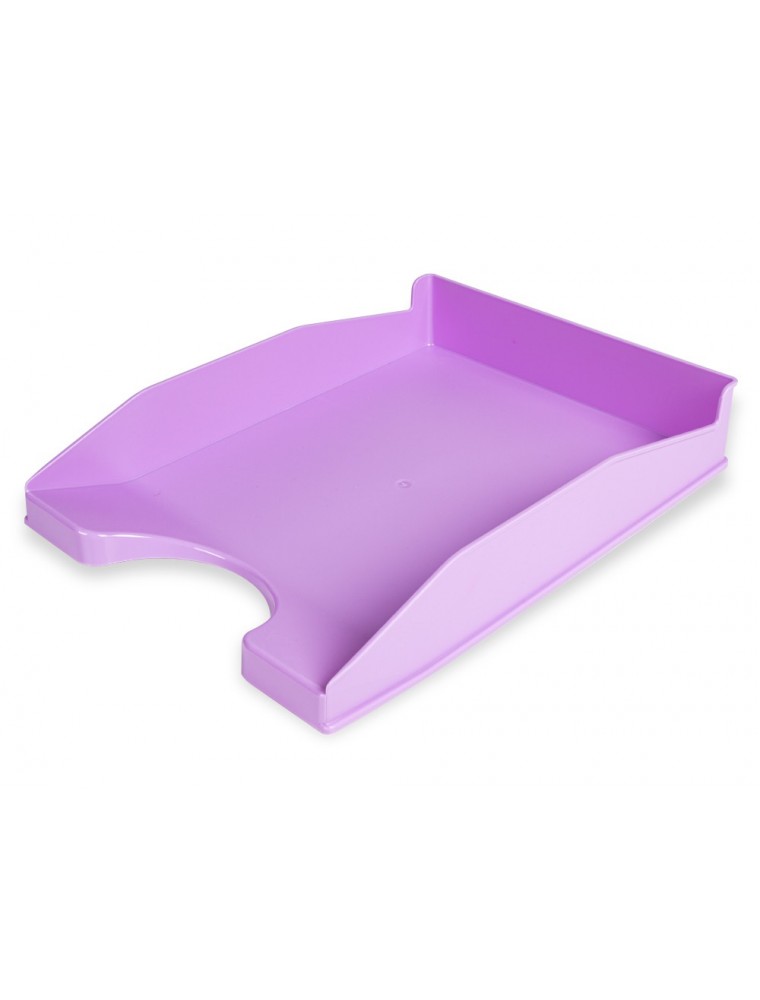 Bandeja sobremesa plastico q-connect lavanda opaco 240x70x340 mm