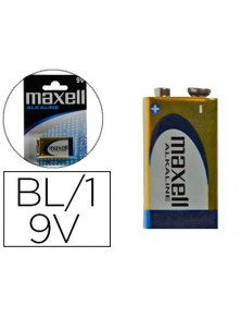 Pila maxell alcalina 9v...