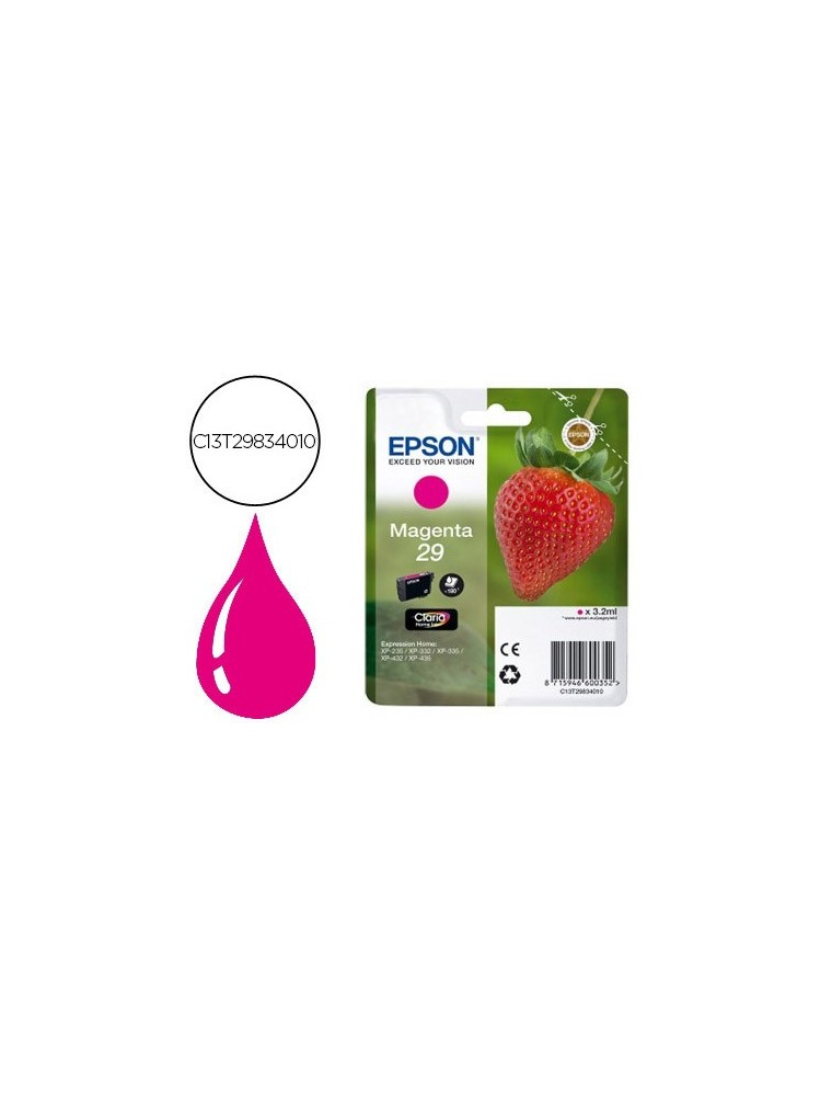 Epson Cartucho Inkjet Magenta Para Epson Exprecson Xp-235