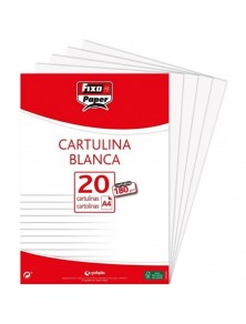 Cartulina 24X32 cm blanca...