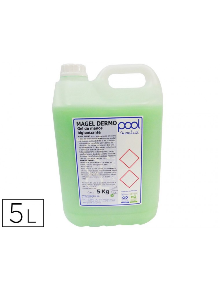 Limpiador jabon dahi para manos bactericida garrafa 5l