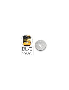 Pila duracell alcalina boton cr2025 blister 2 unidades