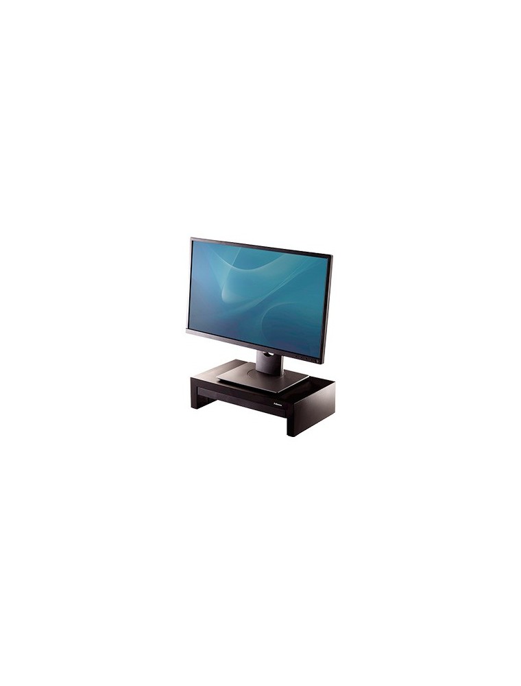 Soporte fellowes para monitor designer suites ajustable 3 alturas con bandeja negro 406x111x244 mm hasta 18 kg