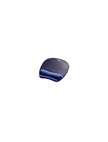 Alfombrilla para raton fellowes con reposamuñecas de espuma memory foam azul 230x196x20 mm