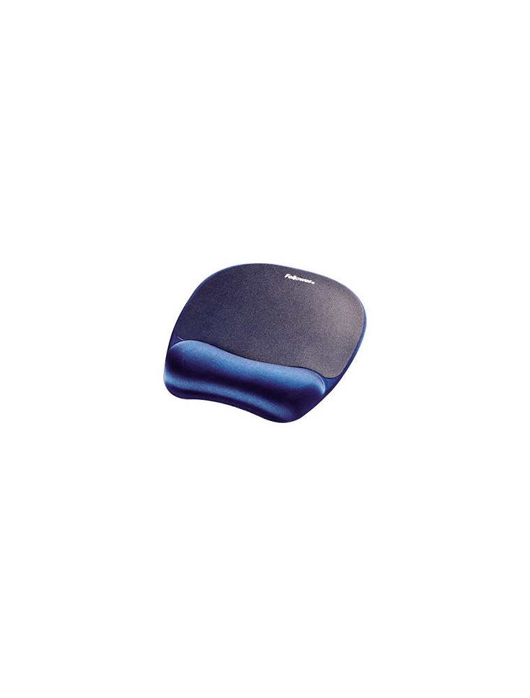 Alfombrilla para raton fellowes con reposamuñecas de espuma memory foam azul 230x196x20 mm