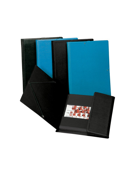 Carpeta gomas solapas plastico saro folio negra