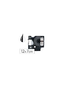 Cinta q-connect negro-transparente 12mm x 7mt dymo