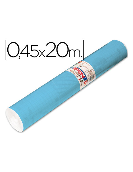 Rollo adhesivo aironfix unicolor azul mate claro 67013rollo de 20 mt