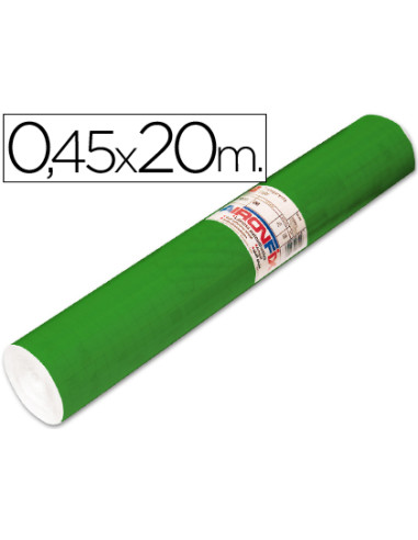 Rollo adhesivo aironfix unicolor verde brillo 67047 rollo de 20 mt