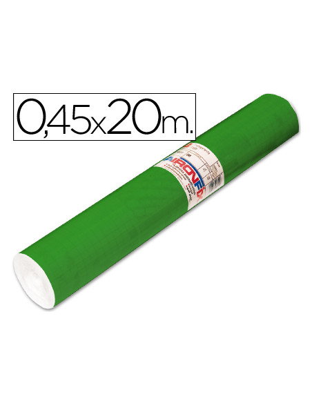 Rollo adhesivo aironfix unicolor verde brillo 67047 rollo de 20 mt