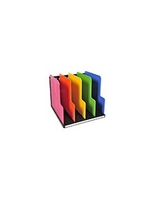 Organizador de armario exacompta modulotop negro multicolor vertical 5 compartimentos 300x288x255 mm