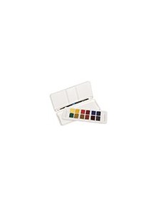 Acuarela daler rowney aquafine travel set con pincel caja de 12 colores surtidos