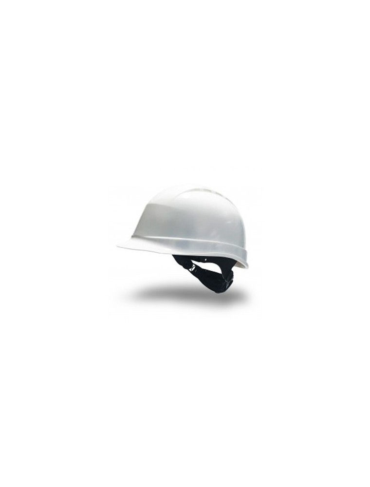 Casco faru de proteccion polietileno con ruleta y atalaje 6 puntos ventilado color blanco