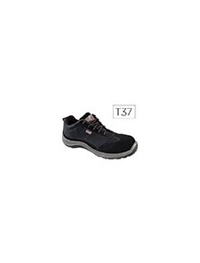 Zapatos de seguridad deltaplus asti piel de serraje afelpado suela de composite negro talla 37