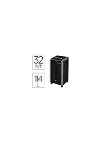 Destructora de documentos fellowes 425ci capacidad de corte 32h seguridad p4 clips grapas tarjetas y cd 114l