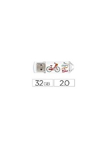 Memoria usb techonetech flash drive 32 gb 2.0 be bike