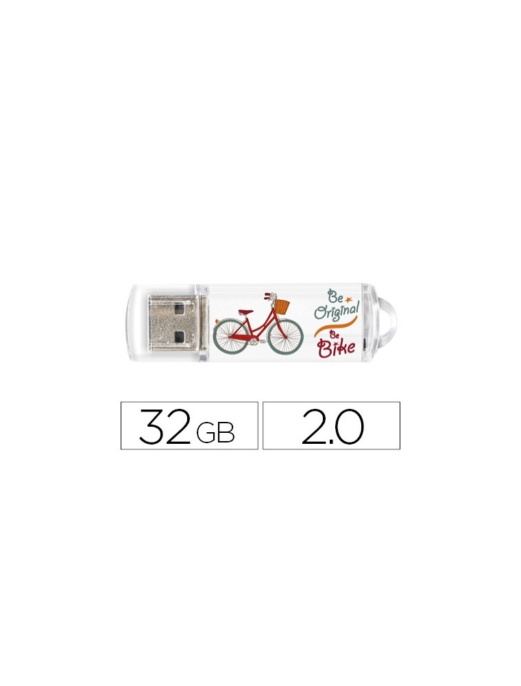 Memoria usb techonetech flash drive 32 gb 2.0 be bike