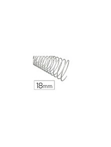 Espiral metalico q-connect blanco 64 51 18mm 1,2mm caja de 100 unidades