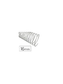 Espiral metalico q-connect blanco 64 51 16mm 1,2mm caja de 100 unidades