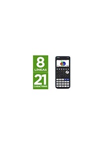 Calculadora casio fx-cg50 cientifica grafica 8 lineas 21 caracteres pantalla color 3d memoria 16 mb conexion usb