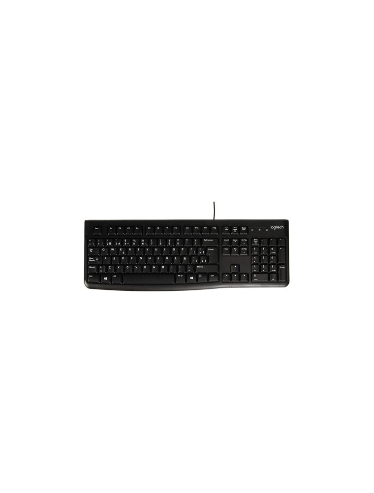 Teclado logitech k120 usb 2.0 con cable negro