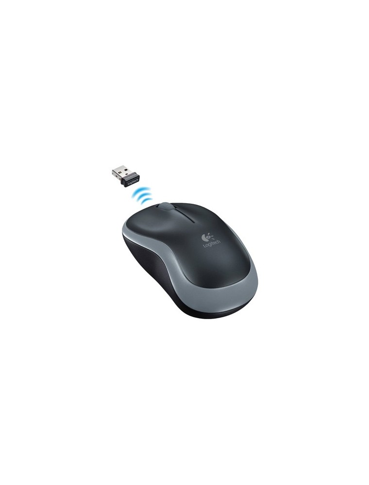 Raton logitech optico inalambrico nano receptor m185 gris