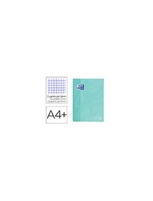 Cuaderno espiral oxford ebook 1 school touch te din a4 80 hojas cuadro 5 mm con margen mint pastel