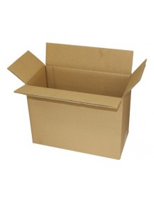 Caja para embalar q-connect usos varios carton doble canal marron 304x150x217 mm