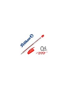 Boligrafo pelikan stick super soft rojo