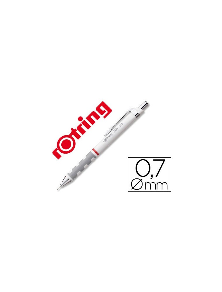 Portaminas rotring tikky 0,7 mm blanco