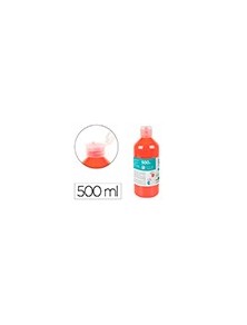 Pintura dedos liderpapel botella de 500 ml rojo